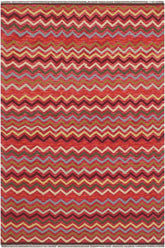 Flat Weave Kilim Antique Navaho Vintage handmade Modern Kilim Pink Gold Hand-Woven Rectangle 100% Wool Area Rug 5x7