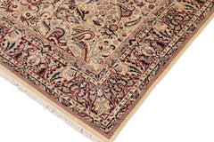 handmade Traditional Aness Beige Rust Hand Knotted RECTANGLE 100% WOOL area rug 10x13