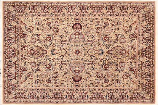 handmade Traditional Aness Beige Rust Hand Knotted RECTANGLE 100% WOOL area rug 10x13