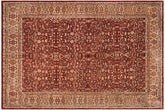 handmade Transitional Lahore Copper Tan Hand Knotted RECTANGLE 100% WOOL area rug 10' x 14'