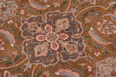handmade Transitional Design Gold Rust Hand Knotted RECTANGLE 100% WOOL area rug 10' x 14'