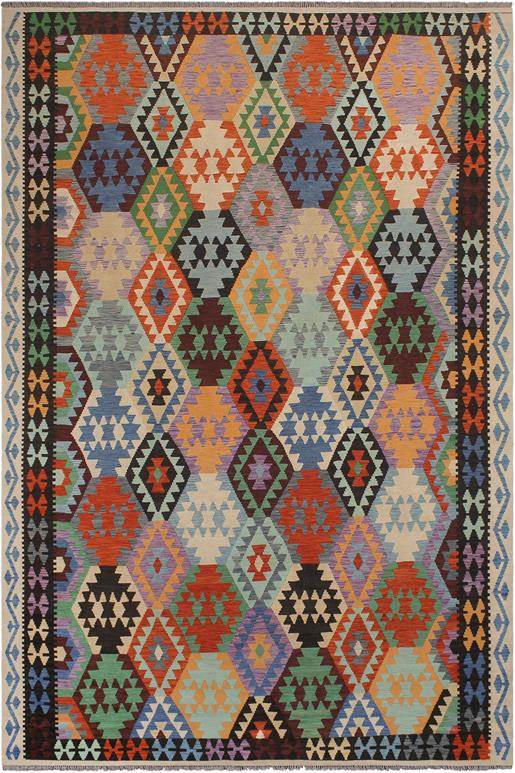 Flat Weave Kilim Antique Navaho Vintage handmade Geometric Kilim Rust Black Hand-Woven Rectangle 100% Wool Area Rug 9x11