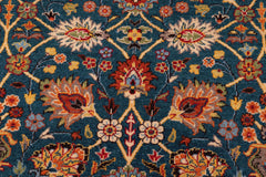 handmade Transitional Lt. Blue Ivory Hand Knotted RECTANGLE 100% WOOL area rug 10' x 14'