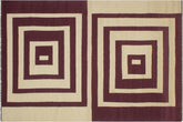 handmade Modern Kilim Beige Purple Hand-Woven RECTANGLE 100% WOOL area rug 6' x 10'