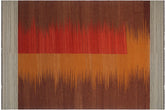 handmade Modern Kilim Brown Red Hand-Woven RECTANGLE 100% WOOL area rug 8x10