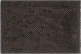 handmade Modern Kilim Black Brown Hand-Woven RECTANGLE 100% WOOL area rug 6' x 8'