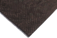 handmade Modern Kilim Brown Green Hand-Woven RECTANGLE 100% WOOL area rug 6' x 8'