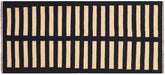 handmade Modern Kilim Black Beige Hand-Woven RUNNER 100% WOOL area rug 3' x 6'