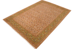 handmade Transitional Veg Dye Lt. Gray Green Hand Knotted RECTANGLE 100% WOOL area rug 10' x 14'
