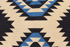 Flat Weave Kilim Antique Navaho Vintage handmade Modern Kilim Beige Blue Hand-Woven Rectangle 100% Wool Area Rug 6x9