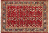handmade Transitional Regular Red Blue Hand Knotted RECTANGLE 100% WOOL area rug 10x14