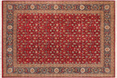 handmade Transitional Regular Red Blue Hand Knotted RECTANGLE 100% WOOL area rug 10x14
