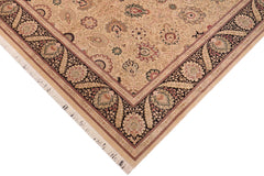 handmade Traditional New Mubashe Gold Black Hand Knotted RECTANGLE 100% WOOL area rug 10x14