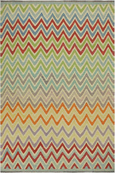 Flat Weave Kilim Antique Navaho Vintage handmade Modern Kilim Red Blue Hand-Woven Rectangle 100% Wool Area Rug 8x10