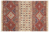 handmade Geometric Kurjean Beige Red Hand Knotted RECTANGLE 100% WOOL area rug 3x5