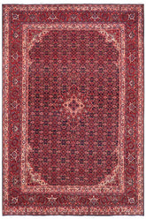 handmade Traditional Tabriz Blue Red Hand Knotted RECTANGLE 100% Wool Pile area rug 7x10