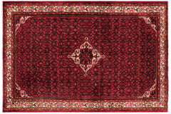 handmade Traditional Tabriz Red Beige Hand Knotted RECTANGLE 100% WOOL area rug 7 x 10