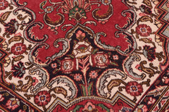 handmade Vintage Tabriz Red Blue Hand Knotted RECTANGLE 100% WOOL area rug 7' x 11'