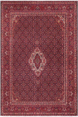 handmade Traditional Tabriz Blue Red Hand Knotted RECTANGLE 100% Wool Pile area rug 10x13