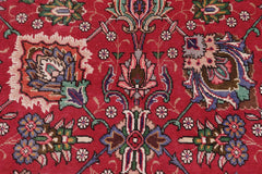 Traditional handmade Persian vintage distressed Red Blue Hand Knotted RECTANGLE 100% WOOL area rug 10 x 15