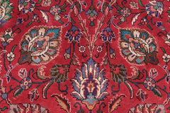 Traditional handmade Persian vintage distressed Red Purple Hand Knotted RECTANGLE 100% WOOL area rug 10 x 13