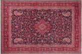 handmade Traditional Tabriz Blue Red Hand Knotted RECTANGLE 100% WOOL area rug 10 x 13
