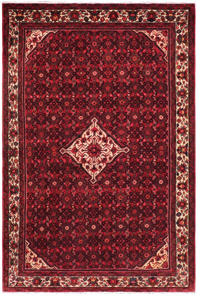 handmade Traditional Tabriz Red Beige Hand Knotted RECTANGLE 100% Wool Pile area rug 7x10