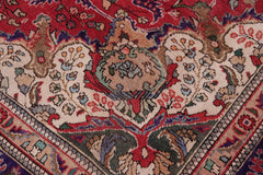 handmade Vintage Bakhtiari Red Purple Hand Knotted RECTANGLE 100% WOOL area rug 9' x 11'
