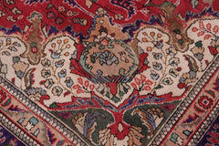 Traditional handmade Persian vintage distressed Bakhtiari Red Purple Hand Knotted RECTANGLE 100% WOOL area rug 9 x 11