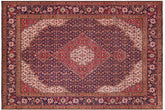 handmade Vintage Tabriz Mahi Blue Red Hand Knotted RECTANGLE 100% WOOL area rug 10' x 12'