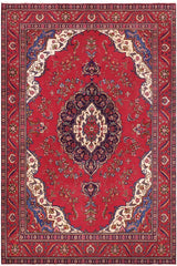 Traditional handmade Persian vintage distressed Red Purple Hand Knotted RECTANGLE 100% WOOL area rug 9 x 13
