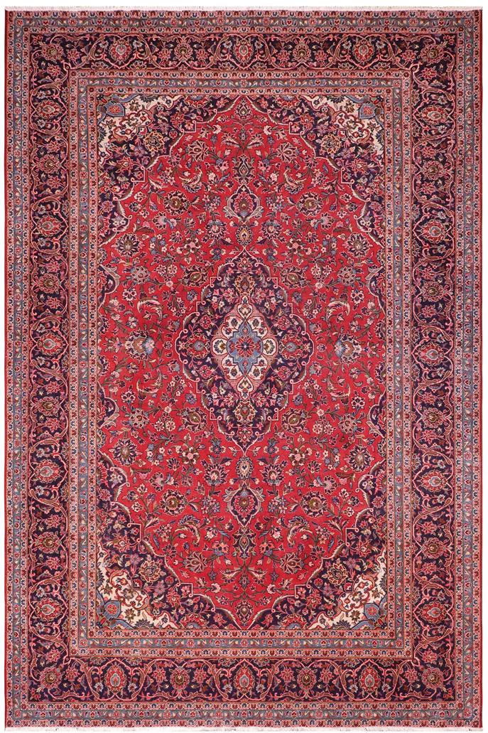Traditional handmade Persian vintage distressed Red Blue Hand Knotted RECTANGLE 100% WOOL area rug 9 x 13