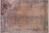 handmade Modern Modern Gray Blue Hand Knotted RECTANGLE WOOL&SILK area rug 9' x 12'