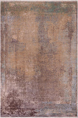 handmade Modern Modern Gray Blue Hand Knotted RECTANGLE WOOL&SILK area rug 9 x 12