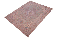 handmade Vintage Tabriz Green Gray Hand Knotted RECTANGLE 100% WOOL area rug 8' x 11'