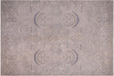 handmade Modern Modern Blue Beige Hand Knotted RECTANGLE 100% WOOL area rug 10' x 14'