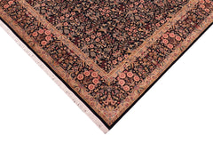 handmade Transitional Gulshan Black Black Hand Knotted RECTANGLE 100% WOOL area rug 9x12