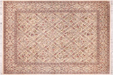 handmade Transitional Nadeem Ivory Ivory Hand Knotted RECTANGLE 100% WOOL area rug 9x12