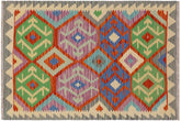 handmade Geometric Kilim Rust Gray Hand-Woven RECTANGLE 100% WOOL area rug 3 x 5