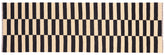 handmade Modern Kilim Beige Black Hand-Woven RUNNER 100% WOOL area rug 3' x 9'
