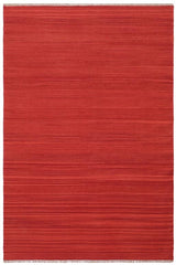 Flat Weave Kilim Antique Navaho Vintage handmade Modern Kilim Red Red Hand-Woven Rectangle 100% Wool Area Rug 6x9
