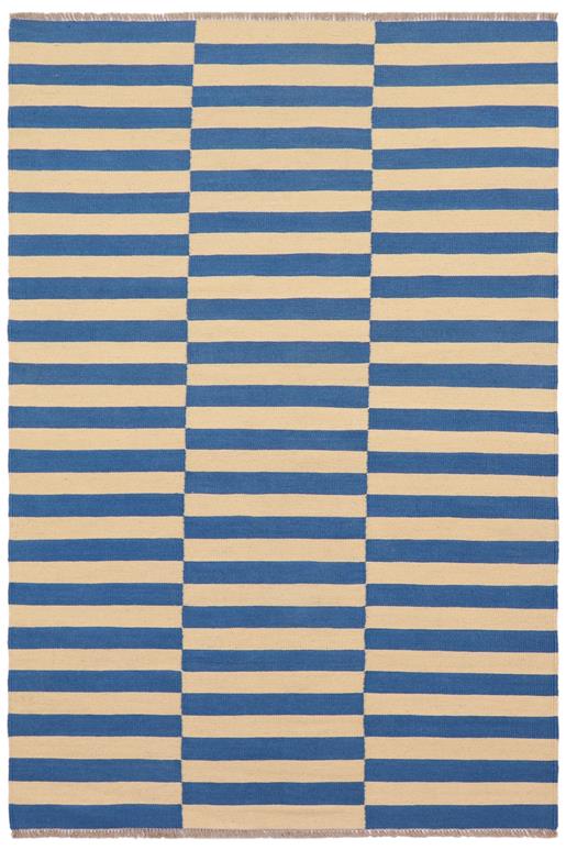 Flat Weave Kilim Antique Navaho Vintage handmade Modern Kilim Black Beige Hand-Woven Rectangle 100% Wool Area Rug 4x6