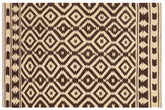 handmade Modern Kilim Beige Brown Hand-Woven RECTANGLE 100% WOOL area rug 5' x 7'