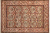handmade Transitional Usman Lt. Green Tan Hand Knotted RECTANGLE 100% WOOL area rug 9 x 12