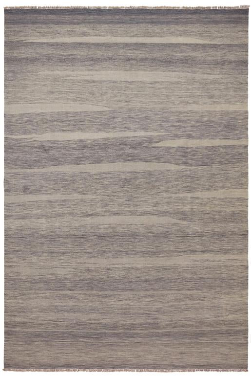 Flat Weave Kilim Antique Navaho Vintage handmade Modern Kilim Gray Gray Hand-Woven Rectangle 100% Wool Area Rug 8x10