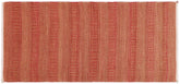 handmade Modern Kilim Pink Orange Hand-Woven RUNNER 100% WOOL area rug 3' x 7'