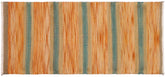 handmade Modern Kilim Orange Blue Hand-Woven RUNNER 100% WOOL area rug 3x7