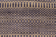 Flat Weave Kilim Antique Navaho Vintage handmade Modern Kilim Blue Beige Hand-Woven Runner 100% Wool Area Rug 3x7