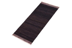 Flat Weave Kilim Antique Navaho Vintage handmade Modern Kilim Blue Purple Hand-Woven Runner 100% Wool Area Rug 4x7