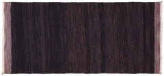 handmade Modern Kilim Blue Purple Hand-Woven RUNNER 100% WOOL area rug 4' x 7'